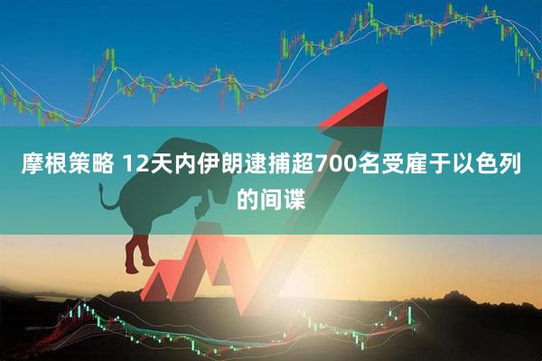 摩根策略 12天内伊朗逮捕超700名受雇于以色列的间谍